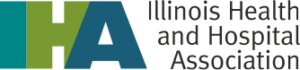 Illinois Health and Hospital Association green and blue logo