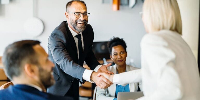 business meeting handshake
