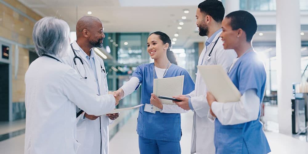 group of doctors and nurses